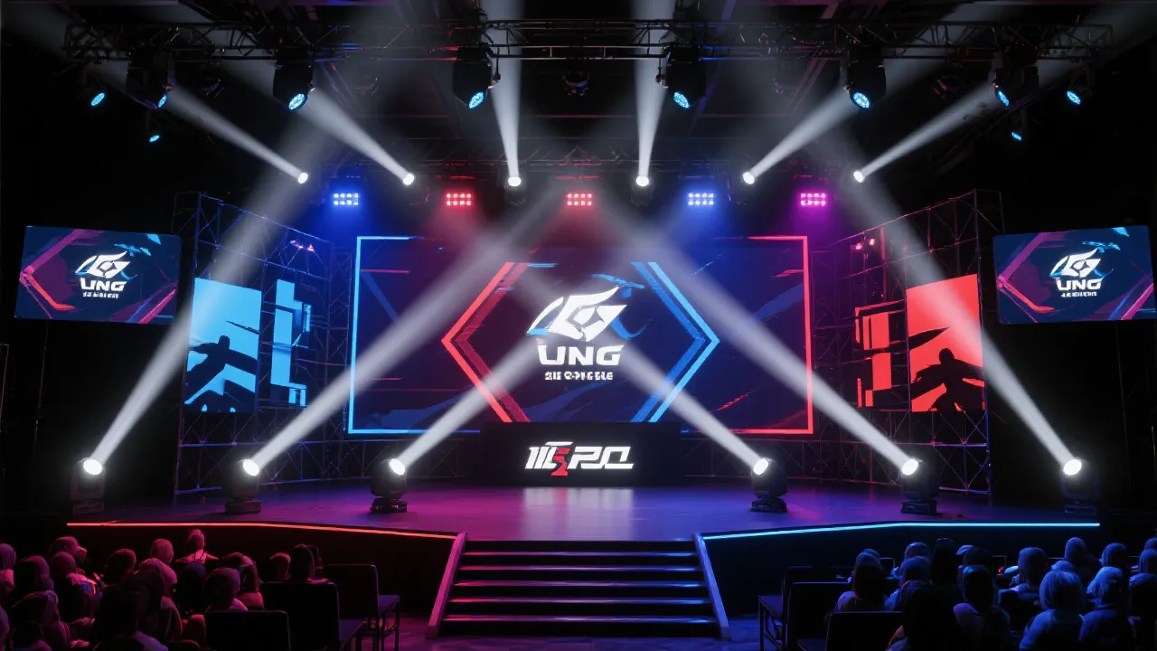 电竞舞台与现场氛围